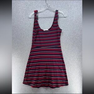Le Lis Red and Black Striped Top